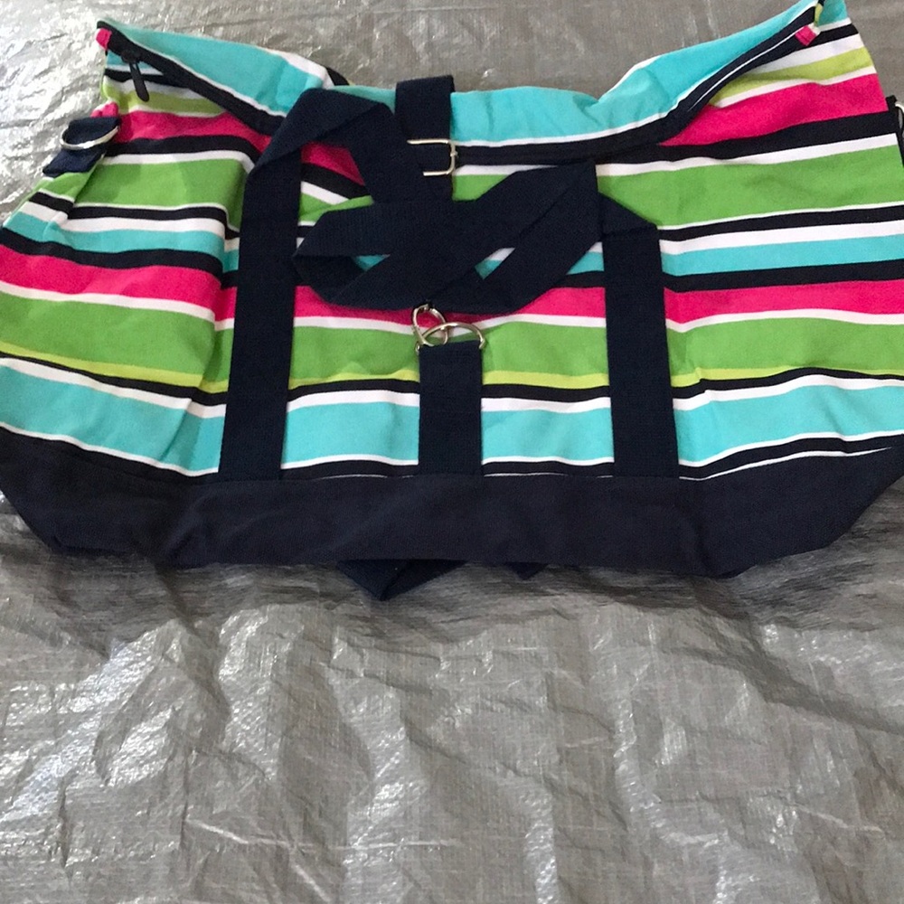 Striped Multi-Color Tote Bag by Thirty-One